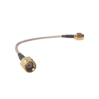 Jumper de 14.5 cms (RG-316) n conectores para equipos ROCKET cos SMA macho inversos.