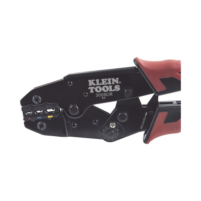 Pinza Ponchadora para Terminales con Aislamiento en Cable de Cobre Sólido y Trenzado de 10-22 AWG.