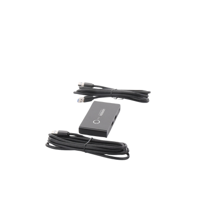 Conmutador USB para Compartir 4 Puertos USB 3.0 a 2 PC Ìs | Cambio Mediante Botón | Incluye Dos Cables USB de 1.5 m | ABS | Permite que 2 Usuarios Compartan 4 Dispositivos Periféricos USB3.0, como una impresora, un escáner, etc.