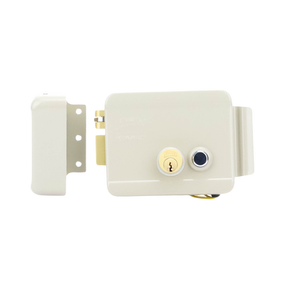 Cerradura Eléctrica / Incluye Llave /Con Botón integrado / Izquierda / Exterior