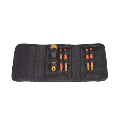 Juego de Desarmadores de Precisión con Aislamiento y Estuche, 8 en 1