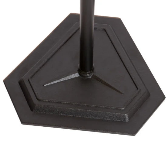 ON STAGE MS7613 Pedestal de micrófono de base Hexagonal con rosaca, Ajustes de altura de 36 a 65" (91.44 a 165.1 cm.)