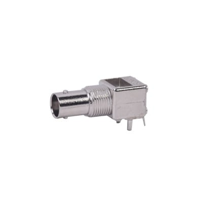 Conector BNC PCB MT R/A Metal 75 Ohm.