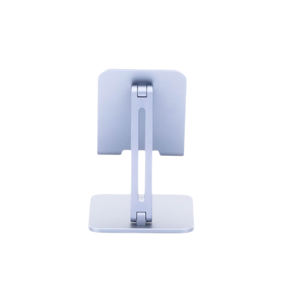 Soporte de Aluminio para IPad & Tablet | Plegable |Angulo Ajustable de 180° y 270° | Base Antideslizante | Protección  de Silicona | Amplia Compatibilidad con dispositivos de 7.9'' a 12.9'' | Aluminio Solido | Color Gris