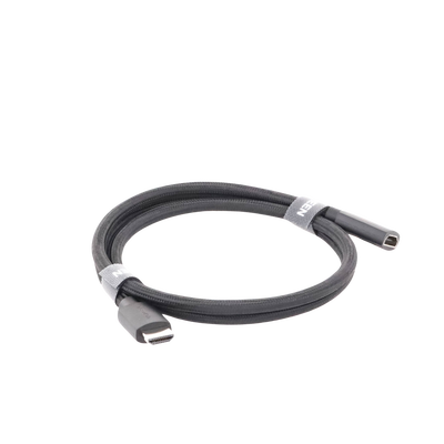 Cable de extensión HDMI 8K | 1 Metro | Macho a Hembra | HDMI 2.1 | 8K@60Hz | Núcleo de Cobre Puro 28AWG | Soporta la Conexión de hasta 3 Metros de largo en HDMI 2.1