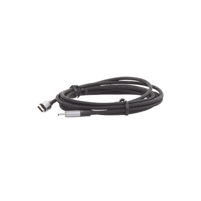 Cable USB-C a USB-C | 2 Metros | Transferencia de datos de 480 Mbps | Carga Rápida de hasta 60W | QC 4.0/3.0/2.0 | PD3.0 | FPC | AFC | Protección Integrada | Caja de Aluminio | Nylon Trenzado | Color Negro.