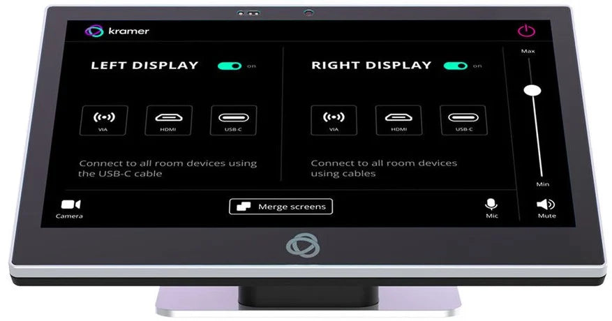 KRAMER KT-2010 Panel táctil de 10" pulgadas para montaje en pared y mesa, Opciones de montaje flexibles, resolución de 1920x1200