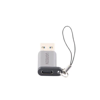 Adaptador USB 3.0 Macho a USB-C 3.1 Tipo C Hembra |Carga y Sincronización de Datos | Admite Corriente de 3A | Transferencia de hasta 5 Gbps | Amplia Compatibilidad | Chip VL160 | Caja de Aluminio | Color Gris