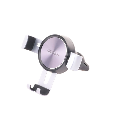 Soporte de Celular para Automóvil en Rendija de Ventilación / Sistema de Gravedad / Rotacion de 360° /Angulo Multiple / Almohadillas de Goma Antideslizantes / Amplia Compatibilidad con dispositivos de 4'' a 7'' / Color Negro
