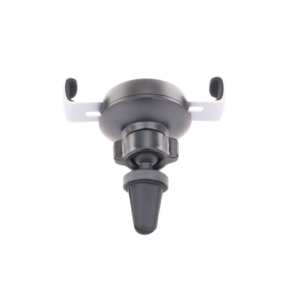 Soporte de Celular para Automóvil en Rendija de Ventilación / Sistema de Gravedad / Rotacion de 360° /Angulo Multiple / Almohadillas de Goma Antideslizantes / Amplia Compatibilidad con dispositivos de 4'' a 7'' / Color Negro