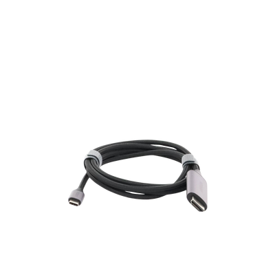 Cable USB-C 3.1 a HDMI 4K | 1.5m | Compatible con Thunderbolt 3 & 4 | Adaptador Tipo-C a HDMI | 4k@60Hz | Soporta Modo Espejo y Modo Extendido | Carcasa de Aluminio | Nylon Trenzado | Conector Niquelado | Blindaje Multicapa.