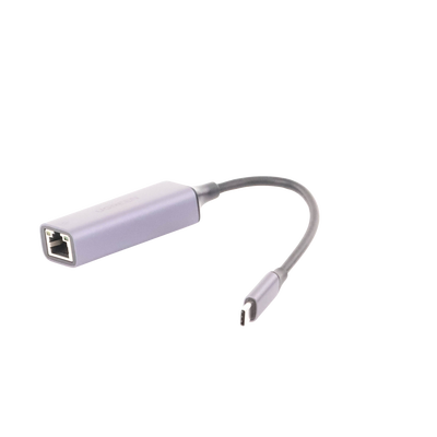 Adaptador de Red USB-C 3.1 (5 Gbps) a RJ45 | Thunderbolt 3 | Admite 10/100/1000 Mbps |  Chip Inteligente | Amplia Compatibilidad | Caja de Aluminio | Longitud del cable 10 cm.
