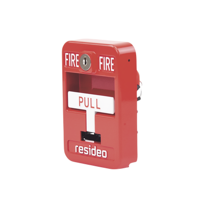 Estación de jalón convencional de acción simple color roja con cerradura