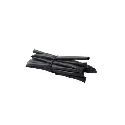 Tubo Termoencogible (Termofit) Negro de 1.2 m, 1/8" de Diámetro, Reduce de 2:1, Poliolefina.