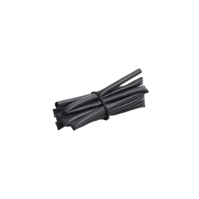 Tubo Termoencogible (Termofit) Negro de 1.2 m, 1/8" de Diámetro, Reduce de 2:1, Poliolefina.