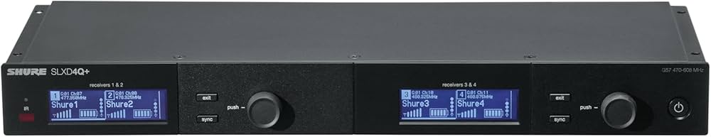 SHURE SLXD4D+Receptor Digital Inalámbrico de Doble Canal