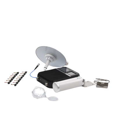 Kit Amplificador de Señal Celular 2G, 3G y 4G / Mejora llamadas convencionales y VoLTE / Amplifica señal de TELCEL, AT&T y MOVISTAR / Cubre hasta 400 m² con una antena y hasta 1600 m² con 4 antenas.