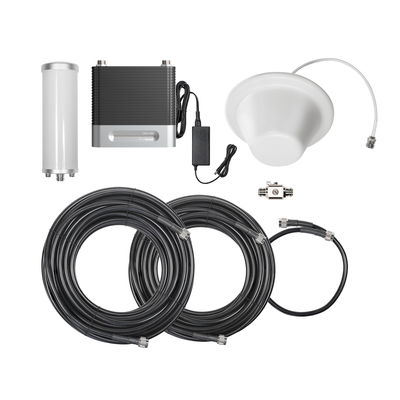 KIT Amplificador de Señal Celular 4G/ 3G, OFFICE 100 | Mejora la Señal Celular de Múltiples Operadores | Cubre áreas de hasta 1200 m²