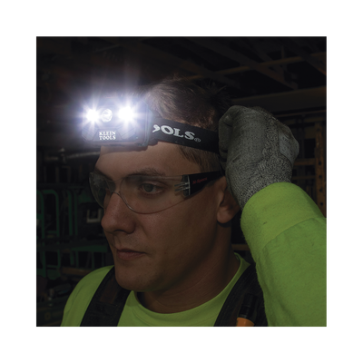 Lámpara Luz LED Frontal Recargable de 400 Lúmenes, Apagado Automático, con Correa de Tela, Adaptable y Ajustable a Gorros, Cascos, Cachuchas  o directo a Frente Humana (Tipo Minero)