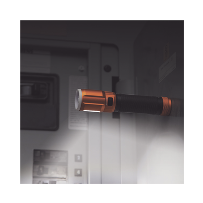 Linterna LED Portátil Recargable 500 Lúmenes con Luz Frontal y Lateral de Trabajo. Lámpara con tapa de Extremo con Imán, USB-C