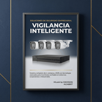 [Kit] DVR 4 Canales TurboHD + 1 Canal IP / 2 Megapixel (1080pLite) / AcuSense Lite / Audio por coaxitron / 1 Bahia de disco duro / 4 Cámaras 2 Megapixel tipo Bala / ColorVu Lite + Microfono Integrado