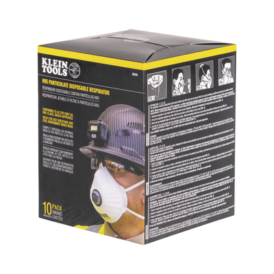 Respirador Cubre Boca Desechable N95 Ideal para el Trabajo. Paquete de 10 Piezas