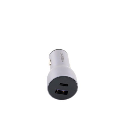 Cargador de Auto 52.5W | Puerto USB-A y USB-C | Carga Rápida | Compatible con Vehículos de 12 y 24 VCD | PD3.0 + QC3.0 | Chip Inteligente | Diseño Compacto  Mayor Eficiencia Energética | Caja de Aluminio.