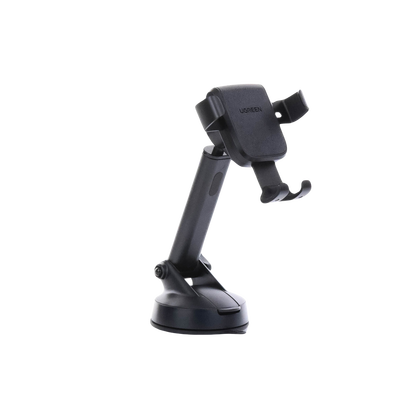 Soporte de Celular para Automóvil con Ventosa / Diseño de Sujecion en Triangulo / Ajustable 270° / Rotable / Estirable / Amplia Compatibilidad con dispositivos de 4'' a 7'' / Color Negro