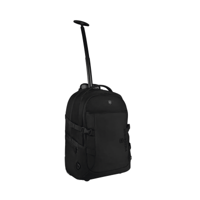 Mochila VX Sport EVO con Ruedas, Mango Telescópico y Correas al Hombro. Fabricada en Poliéster Negro repelente al Agua. Backpack on Wheels.