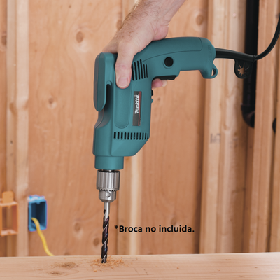 Taladro 120 Vca (3/8") velocidad variable de 0 a 2500 RPM, Potencia 530 W. incluye llave de mandril