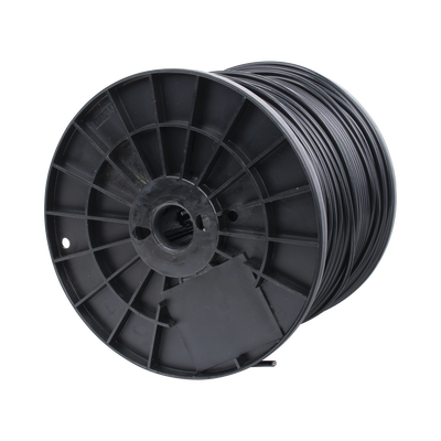 Bobina de 1000 ft ( 305 m ) Cat5e con gel para exterior, color Negro, para aplicaciones en sistemas de redes de datos y cableado estructurado.Uso intemperie.