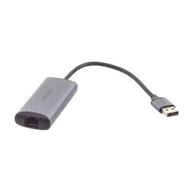 Adaptador de Red USB-A 3.0 a RJ45 / Admite 10/100/1000 Mbps y 2.5G / Caja de aluminio / Longitud del cable 10 cm / 1 a 1