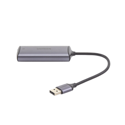 Adaptador de Red USB-A 3.0 a RJ45 / Admite 10/100/1000 Mbps y 2.5G / Caja de aluminio / Longitud del cable 10 cm / 1 a 1