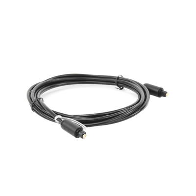 Cable Óptico Toslink (S/PDIF) de Alta Calidad para Audio Digital / 3 Metros / Tapa de Proteccion / Dolby 7.1 Canales / Diseño Durable / Plug & Play / Color Negro