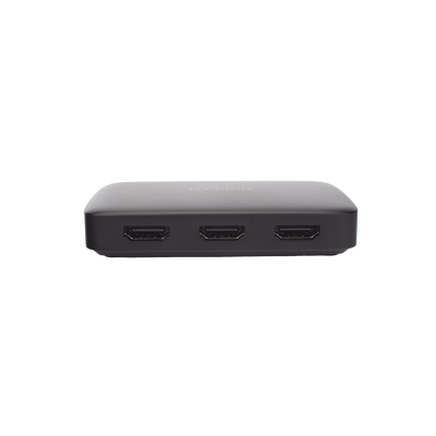 Conmutador HDMI (Switch) 4K@30Hz | 3 Entradas a 1 Salida | 3D | Transmisión Estable | Incluye Control Remoto | Receptor de Infrarrojos | Indicador LED | Chip Inteligente | Incluye Cable Micro USB para Alimentación.