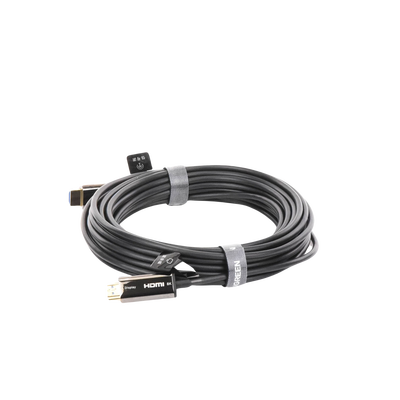 Cable HDMI de 10 Metros por Fibra Óptica 8K@60Hz / Fibra de 4 núcleos + Cobre estañado de 7 núcleos / Compatible con HDMI 2.1 / Alta velocidad 18 Gbps / 3D / HDR / Caja de Aleacion Zinc / Premium