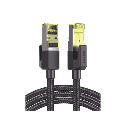 Cable Ethernet Cat7 CLASSâ… F/FTP Redondo con Malla de Nylon 5 Metros