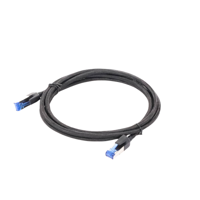 Cable Ethernet Cat8 CLASSâ… F/FTP Redondo con Malla de Nylon 2 Metros