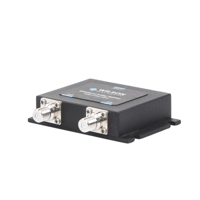 Divisor de Potencia Coaxial 2 Vías / 698-2700 MHz / 75 Ohm / Pérdida por División 3 dB / Aislamiento ≥20 dB / Conector F-hembra / Diseño Microstrip