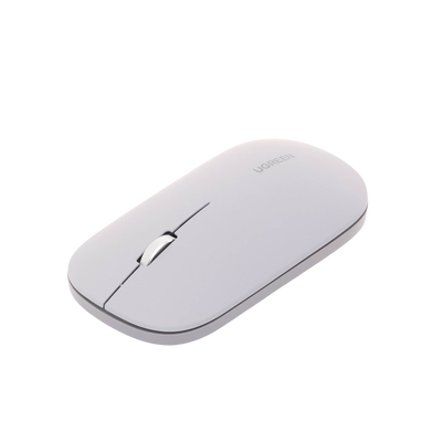 Mouse inalámbrico 2.4 GHz | Ultra Delgado y Silencioso | DPI 1000/1600/2000/4000 (Ajustable) | Alcance 10m | Scroll de Aluminio | Adaptable a diferentes superficies | Diseño suave al tacto | Contiene Receptor USB | Color Gris.