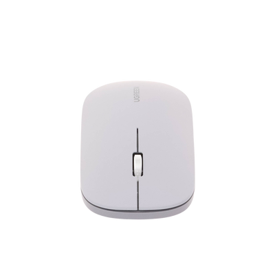 Mouse inalámbrico 2.4 GHz | Ultra Delgado y Silencioso | DPI 1000/1600/2000/4000 (Ajustable) | Alcance 10m | Scroll de Aluminio | Adaptable a diferentes superficies | Diseño suave al tacto | Contiene Receptor USB | Color Gris.