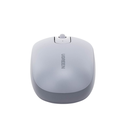 Mouse Inalámbrico 2.4G 800/1200/1600/2400 DPI | Función de 3 botones | Alcance 10m | Silencioso |  Ergonómico | Anti-caída y Anti-interferencias | Batería Alcalina AA incluida  | Color Grey.