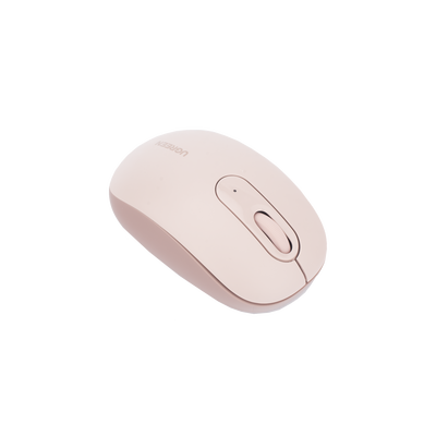Mouse Inalámbrico 2.4G 800/1200/1600/2400 DPI | Función de 3 botones | Alcance 10m | Silencioso |  Ergonómico | Anti-caída y Anti-interferencias | Batería Alcalina AA incluida  | Color Dusty Pink.