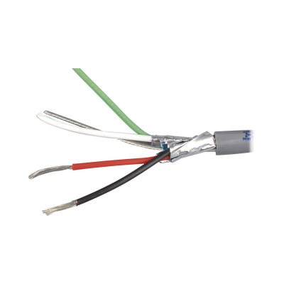 Cable 4 x 16 AWG / Blindado / 305 Metros / Riser / UL / Color Gris / Hecho en México