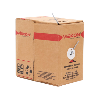 Bobina de 305 Metros / Cable de Cobre / 4 X 18 AWG / Tipo Alarmas UL / Para Interior / Color Gris / Para Aplicaciones de Alarmas de Intrusión / Interfonos / TV Porteros / y Multi-Propósito / Hecho en México