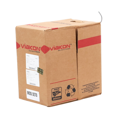 Bobina de 305 Metros / Cable de Cobre / 4 X 18 AWG / Tipo Alarmas UL / Para Interior / Color Gris / Para Aplicaciones de Alarmas de Intrusión / Interfonos / TV Porteros / y Multi-Propósito / Hecho en México