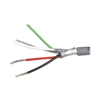 Cable 4 x 18 AWG / Blindado / 305 Metros / Riser / UL / Color Gris / Hecho en México