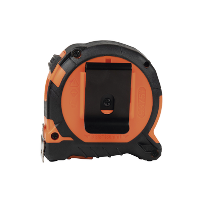 Flexómetro (Cinta de Medir) de 7.5 m con Gancho doble Magnético. Graduada por Ambos Lados y Freno de Alta Velocidad. De Uso Rudo