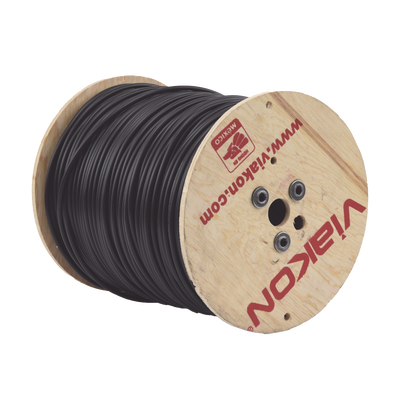 Cable Coaxial RG6, 305 metros RG6, Malla 96%, Hecho en México / Intemperie