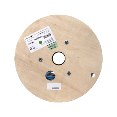 Bobina de Cable Blindado F/UTP de 4 Pares, Z-MAX, Cat6A, Soporte de Aplicaciones 10GBase-T, CMR (Riser), Color Azul, 305m